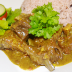 jamaican curry goat, rice n peas